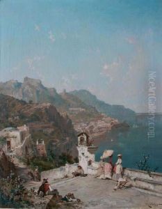 Amalfi - Golfo Di Salerno by Franz Richard Unterberger