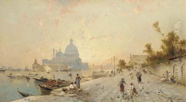 Riva Degli Schiavoni And S. Maria Della Salute, Venice - view 1