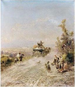 Auf Der Strasse Nach Pompeii (on The Road To Pompeii) by Franz Richard Unterberger