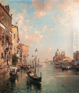 The Grand Canal, Venice by Franz Richard Unterberger