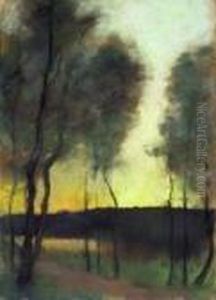 Herbststimmung Am Grunewaldsee by Lesser Ury