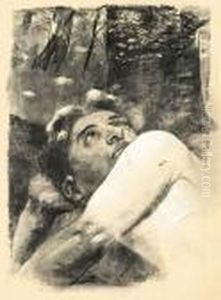 "studie Zum Jungling" by Lesser Ury