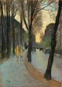 "berliner Strasse Im Vorfruhling" by Lesser Ury