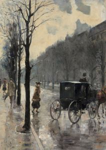 Am Kurfurstendamm by Lesser Ury