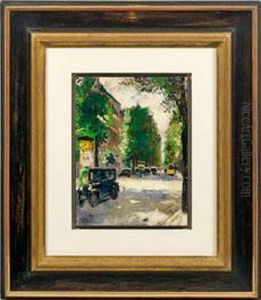 Kurfurstendamm Mitlitfassaule by Lesser Ury
