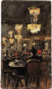 Cafehausszene by Lesser Ury