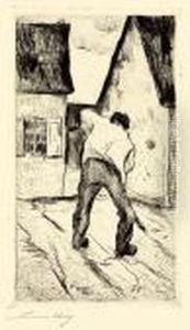 Grabender Bauer by Lesser Ury
