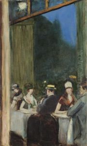 Im Cafe by Lesser Ury