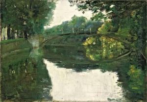 Fusssteg Am Landwehrkanal (lutzow-brucke, Berlin) by Lesser Ury