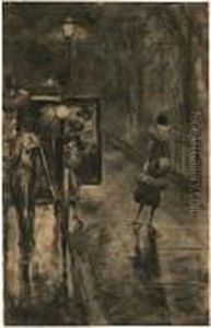Allee Im Tiergarten by Lesser Ury