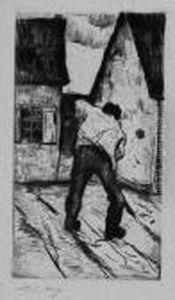 Grabender Bauer by Lesser Ury