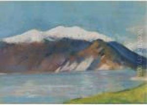 Gardasee Monte Baldo (lake Garda And Monte Baldo) by Lesser Ury