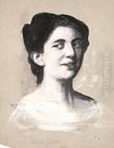 Brustbild Einer Frau (studie) by Lesser Ury