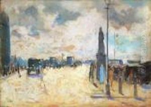 Blick Uber Die London Bridge by Lesser Ury