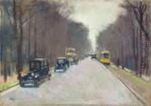 Strasse Im Tiergarten (berlin) by Lesser Ury