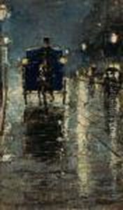 "berlin Bei Nacht" by Lesser Ury