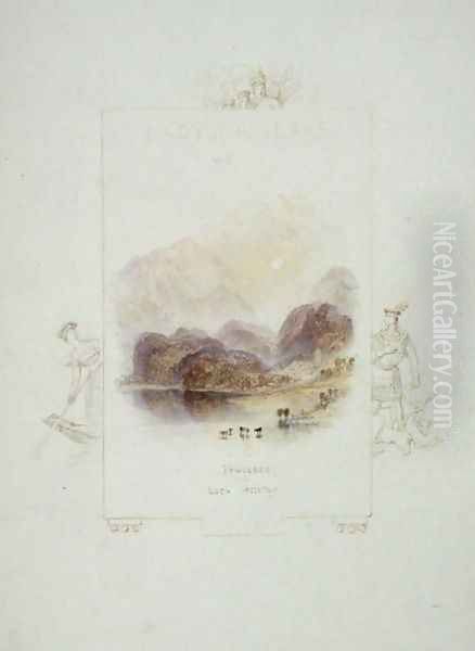 Design for an illustration for Walter Scotts Lady of the Lake, Loch Achray - view 1