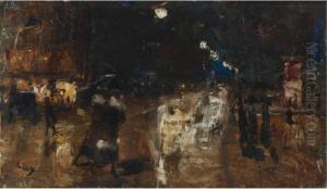 Rainy Street by Lesser Ury