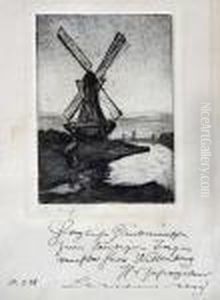 Hollandische Windmuhle by Lesser Ury