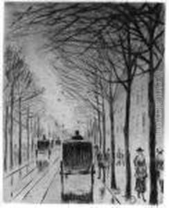 Strassenbild Klein Bellevuestrasse by Lesser Ury