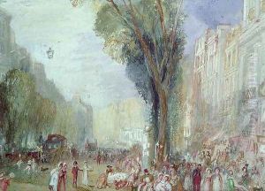 Boulevard des Italiennes, Paris by Joseph Mallord William Turner