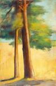 "kiefern Vor Havellandschaft" by Lesser Ury