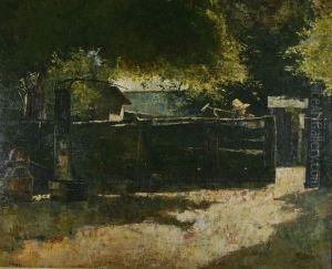 Bauerngehoft Mit Brunnen