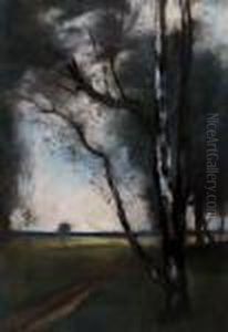 Landscape With Birch by Lesser Ury