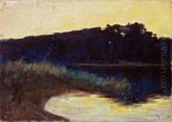 "schlachtensee (sonnenuntergang)" - view 1