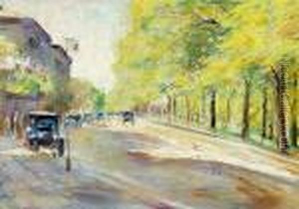 Tiergarten Berlin, Signiert L. Ury, Pastell - view 1