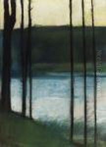 Seelandschaft Mit Bumen by Lesser Ury