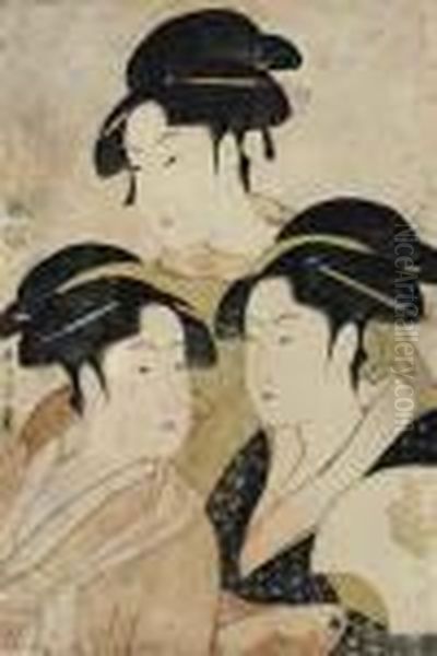 Three Beauties Of The Present Day (toji San Bijin) by Kitagawa Utamaro