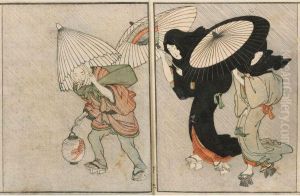 Deux Volumes Complets Du Ehon Shiki No Hana by Kitagawa Utamaro