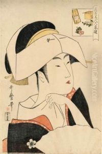 Portrait De La Chanteuse Celebre Tomimoto Toyohina