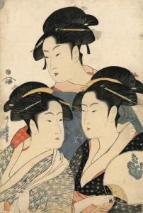 Les Trois Belles Du Temps by Kitagawa Utamaro