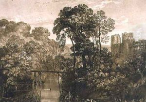 Berry Pomeroy Castle, from the Liber Studiorum, engraved by the artist, 1816 by Joseph Mallord William Turner
