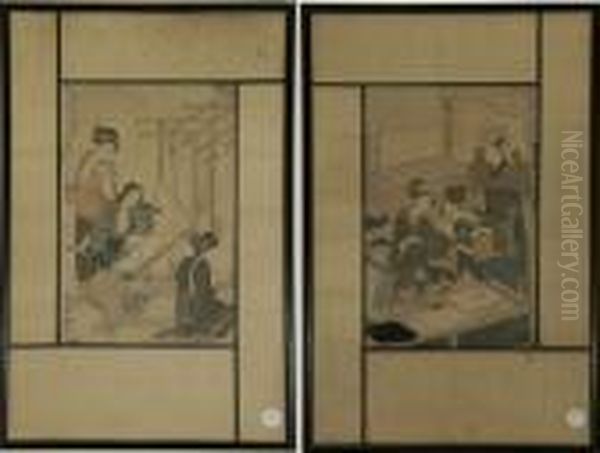 Two Woodblock Prints - view 1