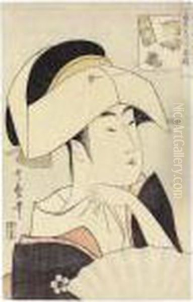 Tomimoto Toyohina, From The
Series Komei Bijin Rokkasen (renownedbeauties Likened To The Six
Immortal Poets) - view 1