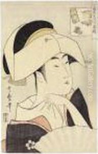 Tomimoto Toyohina, From The
Series Komei Bijin Rokkasen (renownedbeauties Likened To The Six
Immortal Poets) by Kitagawa Utamaro