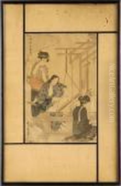 Woman At A Loom - view 1
