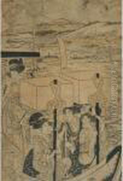 Four Women In A Boat - view 1