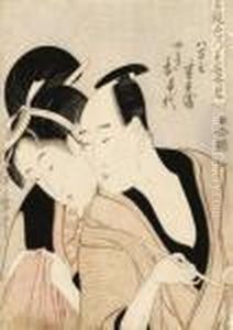 The Lovers Hanbei And Ochiyo, From The Series by Kitagawa Utamaro