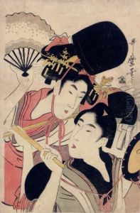 Festival Merrymakers by Kitagawa Utamaro