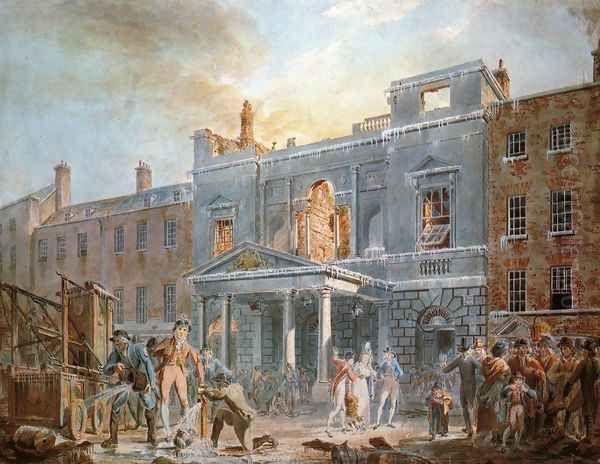 The Pantheon, the Morning after the Fire - view 1