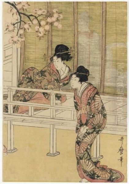 Gosho Guruma Joro No Zu (palace Carriages And Noble Ladies) - view 1