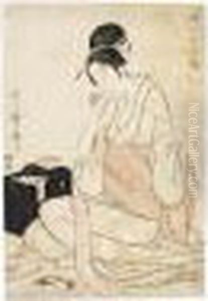 Jeune Femme A Sa Couture - view 1