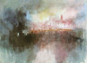 The Burning of the Houses of Parliament by Joseph Mallord William Turner