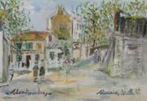 Le Lapin Agile, Montmartre by Maurice Utrillo
