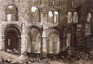 Holy Island Cathedral, engraved by Charles Turner 1773-1857 1808 by Joseph Mallord William Turner