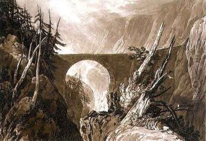 Little Devil's Bridge, from the Liber Studiorum, engraved by Charles Turner, 1809 by Joseph Mallord William Turner